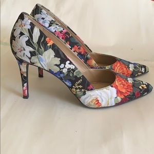 Floral high heels